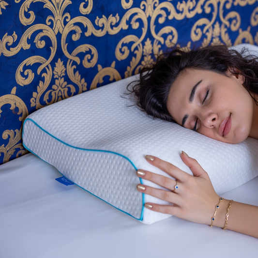 2 Adet Dr.SleepWell Premium Boyun Destekli %100 Visco Ortopedik Yastık