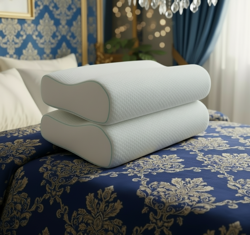 2 Adet Dr.SleepWell Premium Boyun Destekli %100 Visco Ortopedik Yastık