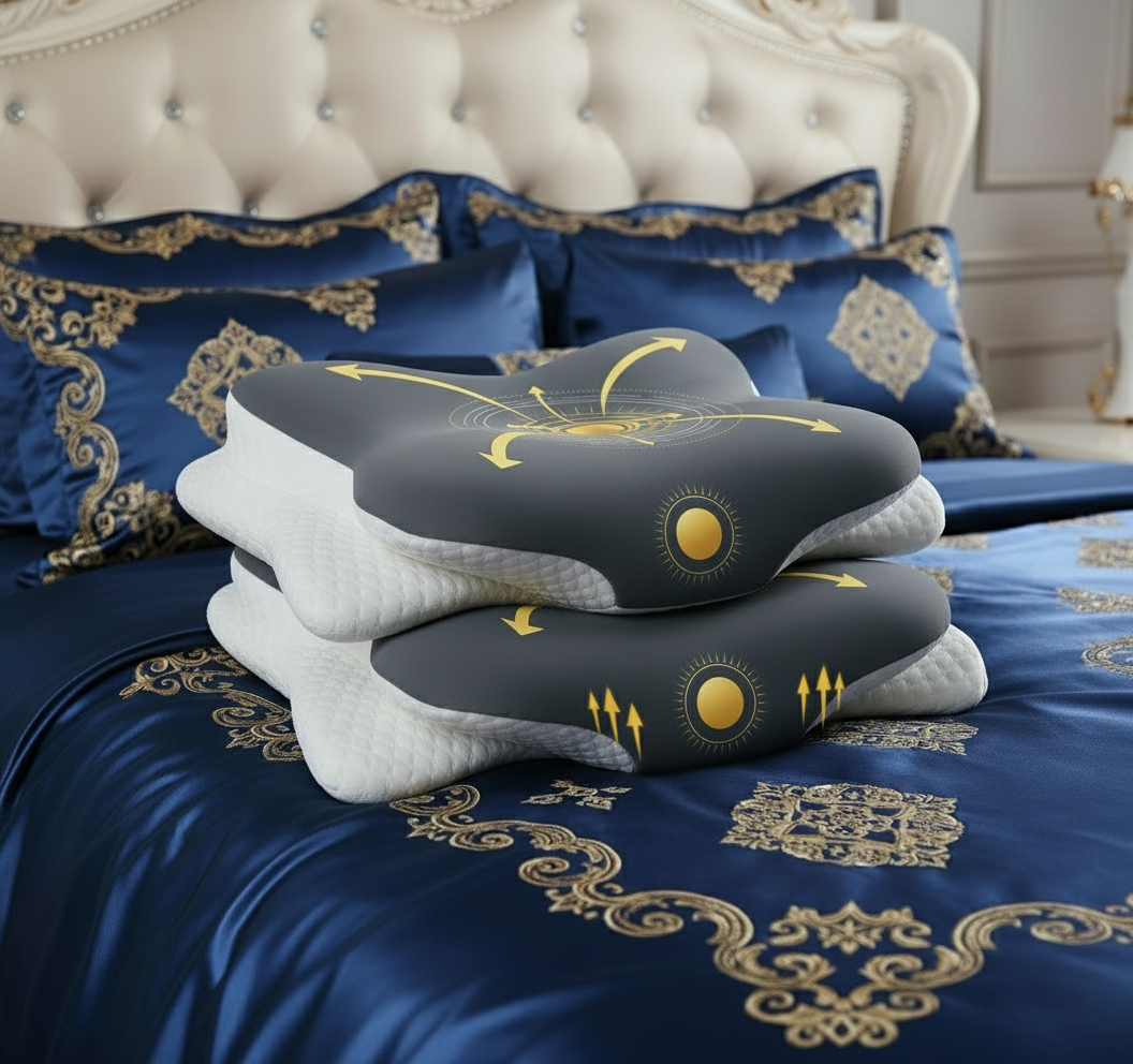 2 Adet Dr.SleepWell Premium Queen Servikal %100 Memory Foam Visco Yastık