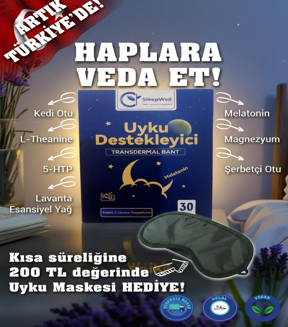 Dr.SleepWell Melatonin Uyku Destekleyici Transdermal Bant 30 Adet