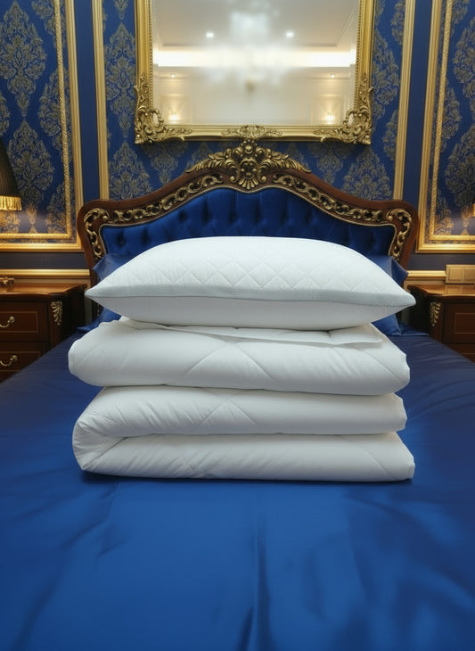 Dr.SleepWell %100 Premium Klimalı Elyaf Yastık & Yorgan Seti Tek Kişilik
