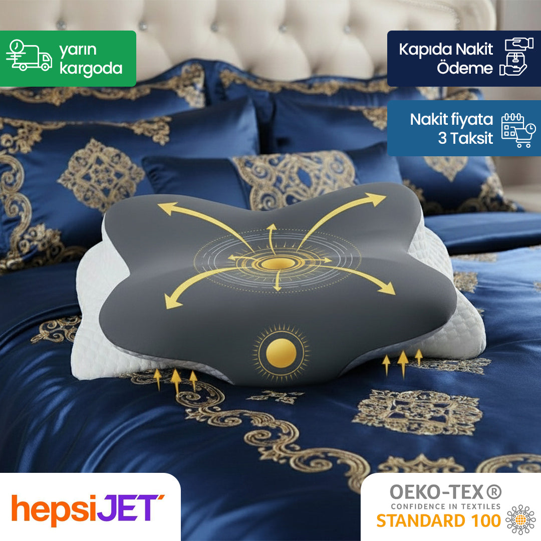 Dr.SleepWell Premium Queen Servikal %100 Memory Foam Visco Yastık