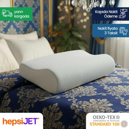 Dr.SleepWell Premium Boyun Destekli %100 Visco Ortopedik Yastık