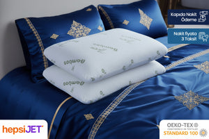 2 Adet Dr.SleepWell Konturlu Premium Bambu Hafızalı Visco Yastık