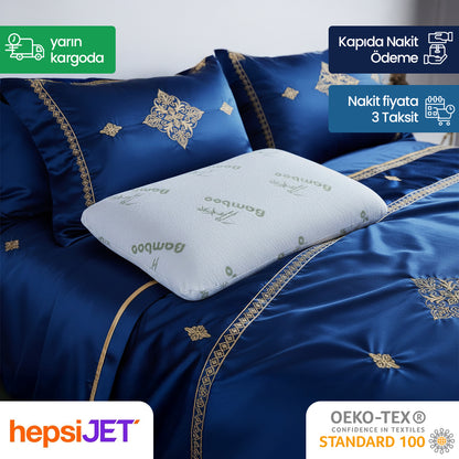 Dr.SleepWell Konturlu Premium Bambu Hafızalı Visco Yastık