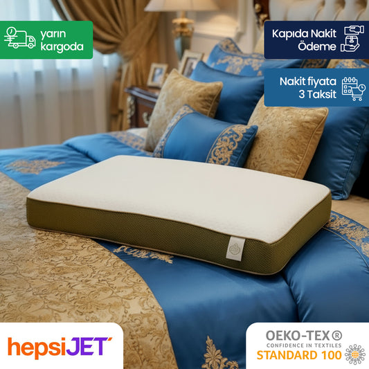 Dr.SleepWell Premium Klimalı AirFile Hafızalı %100 Visco Ortopedik Yastık