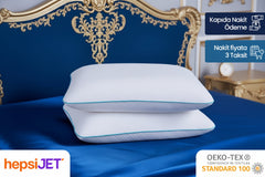 2 Adet Dr.SleepWell Premium Visco Memory Foam Hafızalı Boyun ve Uyku Destekleyici Yastık
