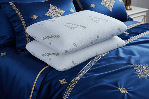 2 Adet Dr.SleepWell Konturlu Premium Bambu Hafızalı Visco Yastık
